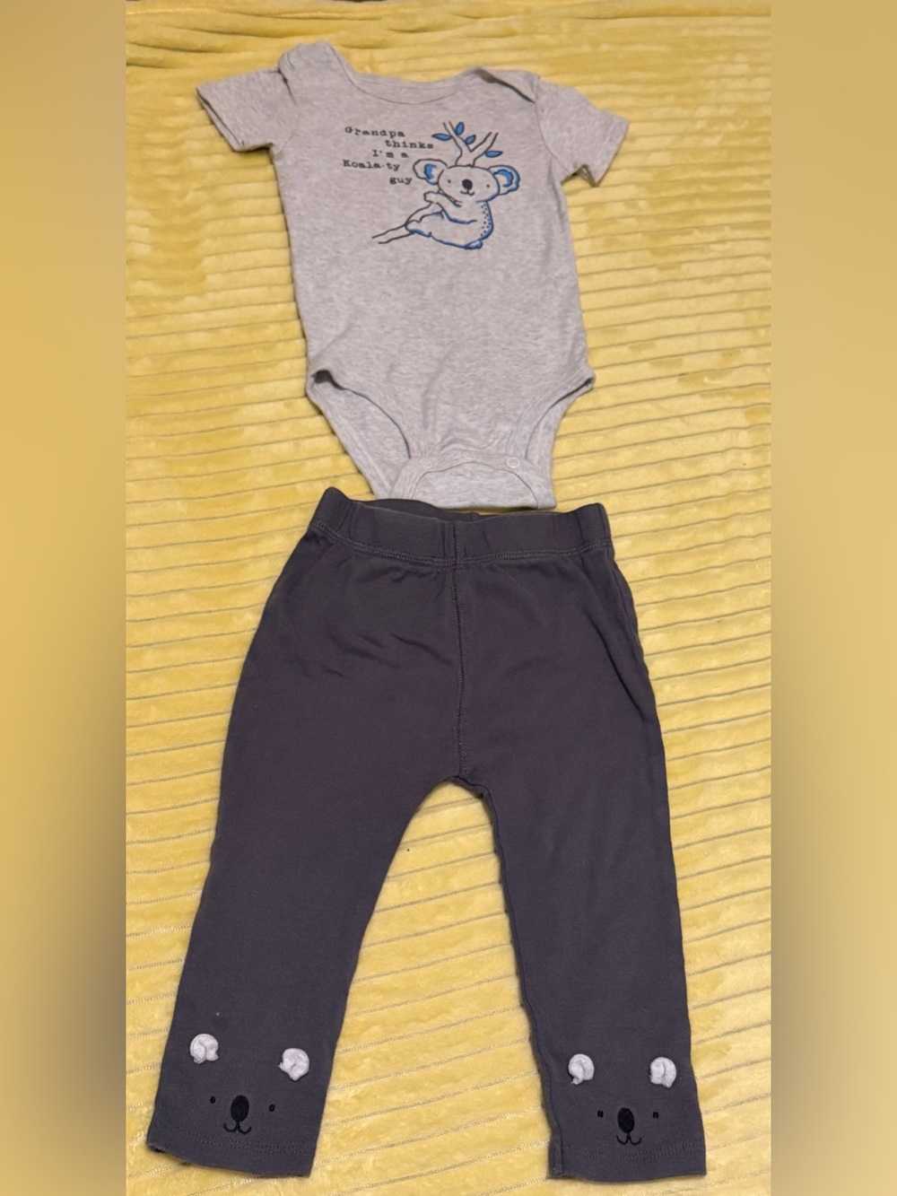 Carter's Black Knit Baby Leggings
